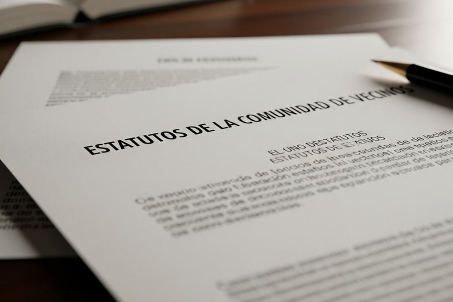 Estatuto de la comunidad de vecinos escritos
